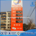 outdoor large led pylon sign for gas station/Gas Station Sign and Canopy